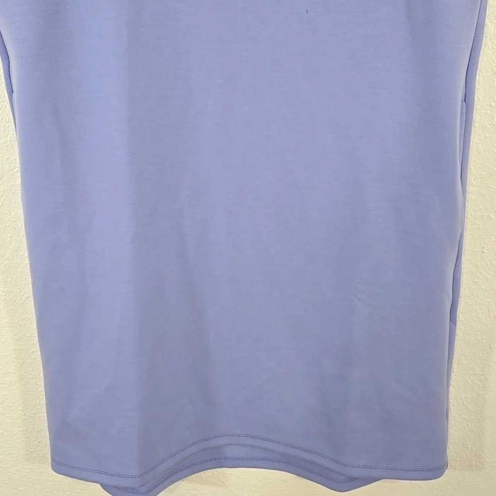 T by Talbots Lavender Sleeveless Dress w/Pockets Active Stretch Comfy, size L - Picture 3 of 7